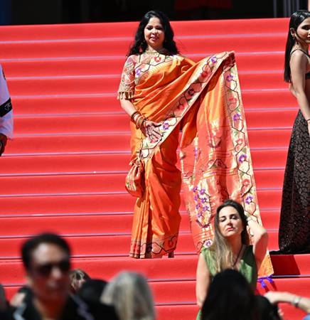 Swapnali Wani Mrs. Bharat-USA Universe 2026, Draped In Heritage: Showcasing Indian Handloom At Cannes